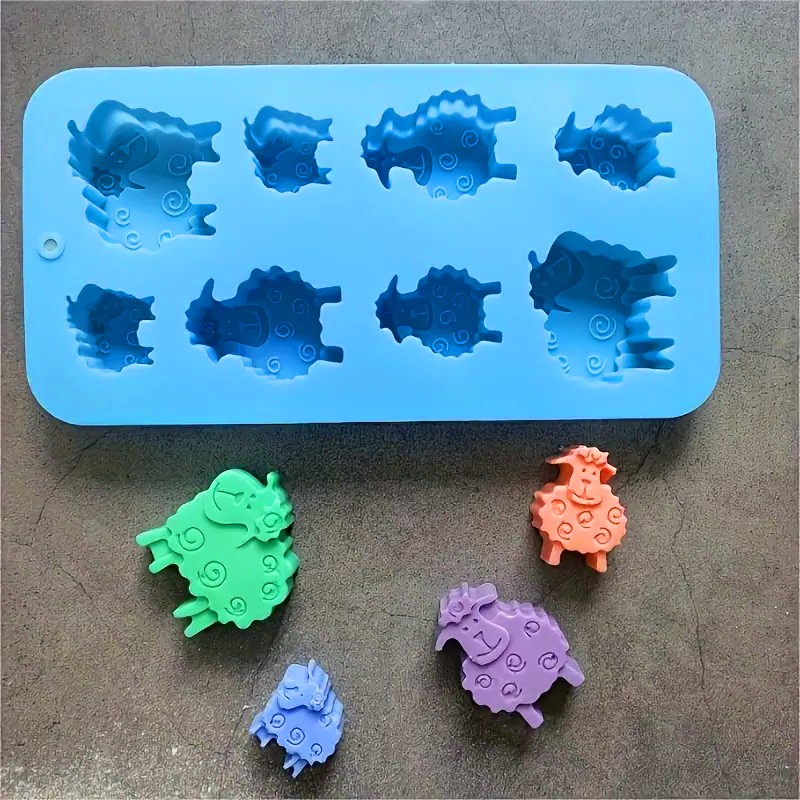 Moule Silicone 8 Cavités forme Mouton